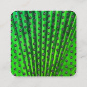 お客様への感謝の手の印刷ビジネスプロモーション スクエア名刺 (裏面)