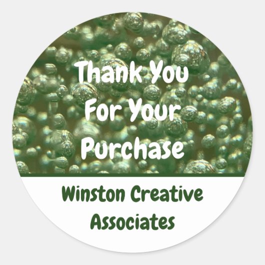 お客様への感謝の気持ちビジネス販売 ラウンドシール (正面)