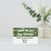 お客様への感謝の気持ちビジネス販売 名刺 (スタンド正面)