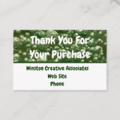 お客様への感謝の気持ちビジネス販売 名刺 (正面)