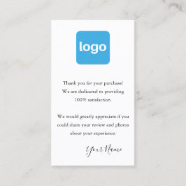 お客様への感謝の気持ちロゴの追加 名刺