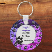 お客様への感謝の気持ち動物の介護者 キーホルダー (正面)