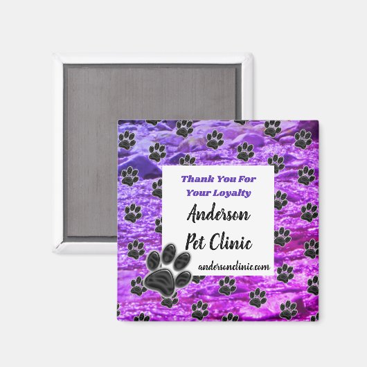 お客様への感謝の気持ち動物の介護者 マグネット (正面/裏面)