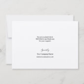 お客様への感謝ビジネスのテンプレートカスタム (裏面)