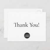 お客様への感謝ビジネスのテンプレートシンプル ポストカード (正面/裏面)