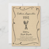 お客様への感謝ビジネスBBQパーティー 招待状 (正面)