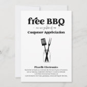 お客様への感謝ビジネスBBQパーティー 招待状 (正面)
