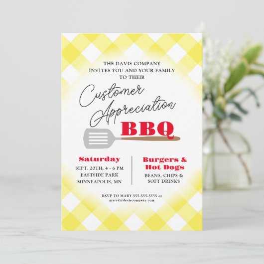 お客様への感謝BBQグリリングイベント 招待状 (スタンド正面)