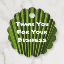 お客様への感謝Green Palm Leafビジネス フェイバータグ