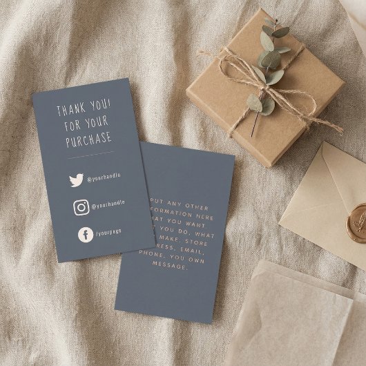 お客様への注文感謝カード エンクロージャーカード