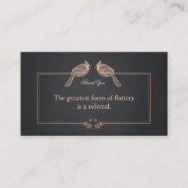 お客様エレガントに感謝の紹介カード 紹介カード