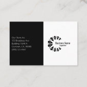 お客様エレガントに感謝 名刺 (裏面)