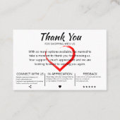 お客様エレガントに感謝 名刺 (正面)