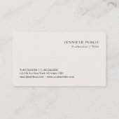 お客様エレガントのモダンデザインテンプレート 名刺 (裏面)