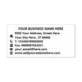 お客様カスタムのフルインフォメーションアドレスラバースタンプ ラバースタンプ (インプリント)