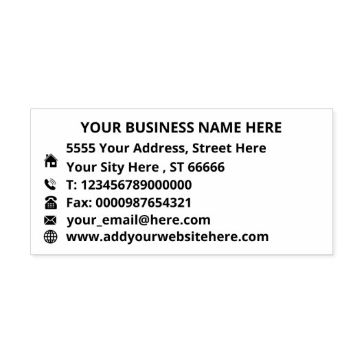 お客様カスタムのフルインフォメーションアドレスラバースタンプ ラバースタンプ (インプリント)