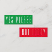 お客様カスタムの同意カード スキニー名刺 (正面/裏面)