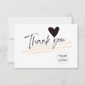 お客様パーソナライズされたに対する礼状 サンキューカード (正面)