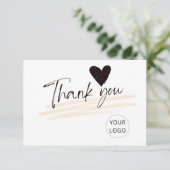お客様パーソナライズされたに対する礼状 サンキューカード (スタンド正面)