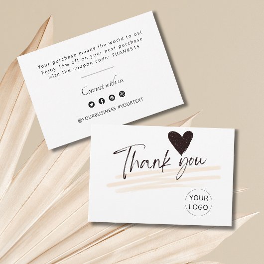 お客様パーソナライズされたに対する礼状 サンキューカード