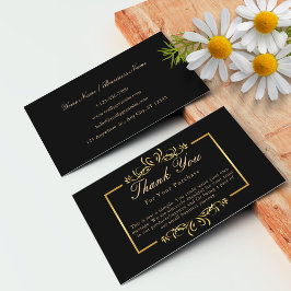 お客様パーソナライズされたに対する礼状 名刺