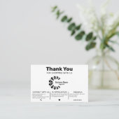 お客様モダンに感謝 名刺 (スタンド正面)