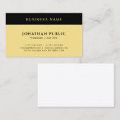 お客様モダンのシンプルエレガント金ゴールド 名刺 (正面/裏面)