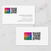 お客様モダンのプエレガントラミニマルインテンプレート 名刺 (正面/裏面)