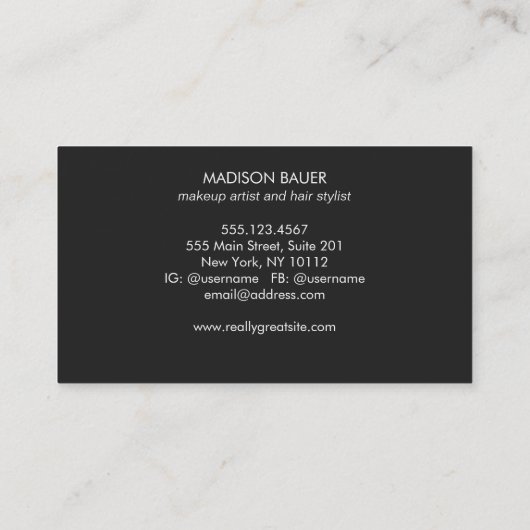 お客様ロイヤリティ10パンチ金ゴールドとブラックストライプの ロイヤリティカード (裏面)