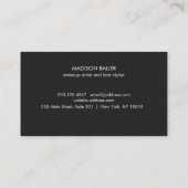 お客様ロイヤリティ10パンチ金ゴールドとブラックストライプ製品 ロイヤリティカード (裏面)