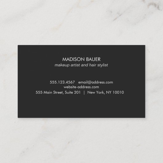 お客様ロイヤリティ10パンチ金ゴールドとブラックストライプ製品 ロイヤリティカード (裏面)