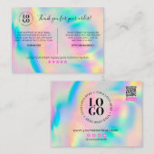 お客様割引のご注文ありがとうございます 名刺 (正面/裏面)