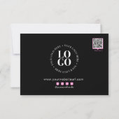 お客様割引カードをご注文いただきありがとうございます サンキューカード (裏面)