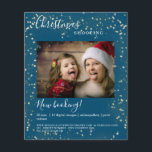 お客様固有のクリスマスライト写真チラシ チラシ<br><div class="desc">お客様固有のクリスマスライト写真フライヤー、青。写真をアップロードしてテキストを入力するだけで、製品を編集できる。フォント、色、位置は、「さらにパーソナライズ」によって個別に選択できる。</div>