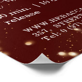 お客様固有のクリスマスライト写真ポスター ポスター (角)