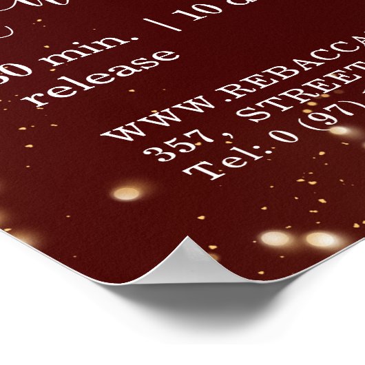 お客様固有のクリスマスライト写真ポスター ポスター (角)