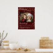 お客様固有のクリスマスライト写真ポスター ポスター (キッチン)