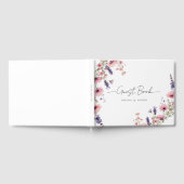 お客様固有のフローラ結婚の ゲストブック (全面)