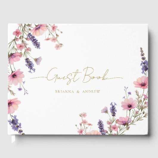 お客様固有のフローラ結婚の ゲストブック (正面)