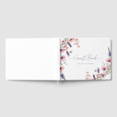 お客様固有のフローラ結婚の ゲストブック (全面)