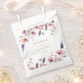 お客様固有のフローラ結婚の フェイバーバッグ (クリップ留めされた状態)