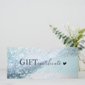 お客様固有のブルーシルバーグリッター、ビジネス (スタンド正面)