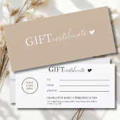 お客様固有のロゴビジネス向けギフト証明書