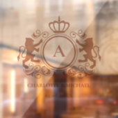 お客様固有のロゴモノグラム結婚ズ ウィンドウサイン (シート2)