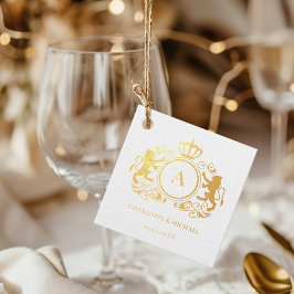 お客様固有のロゴモノグラム結婚ズ フェイバータグ