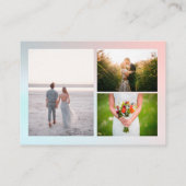 お客様固有の写真撮影名刺 名刺 (裏面)