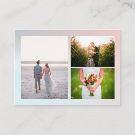 お客様固有の写真撮影名刺 名刺 (裏面)