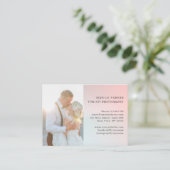 お客様固有の写真撮影名刺 名刺 (スタンド正面)