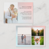 お客様固有の写真撮影名刺 名刺 (正面/裏面)