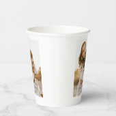 お客様固有の写真結婚の 紙コップ (右)